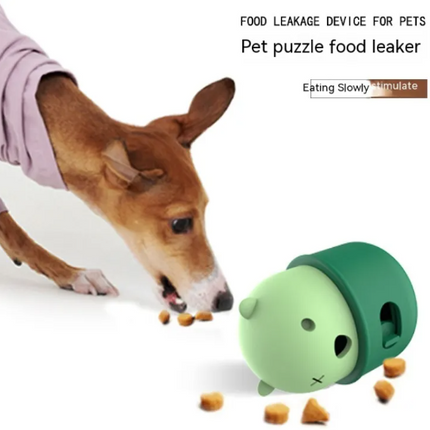 Interactive Rubber Food Feeder Ball for Pets