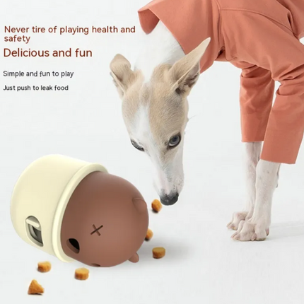 Interactive Rubber Food Feeder Ball for Pets