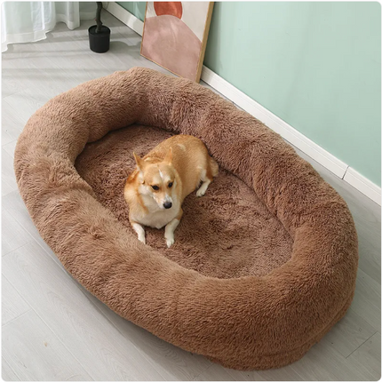 Plush Winter Pet Bed - Warm, Large, Removable & Washable